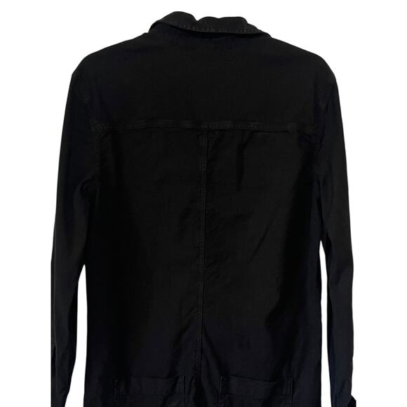 Frank Eileen Romper Ireland Playsuit Italian Performance Linen Black Size S - Picture 8 of 9